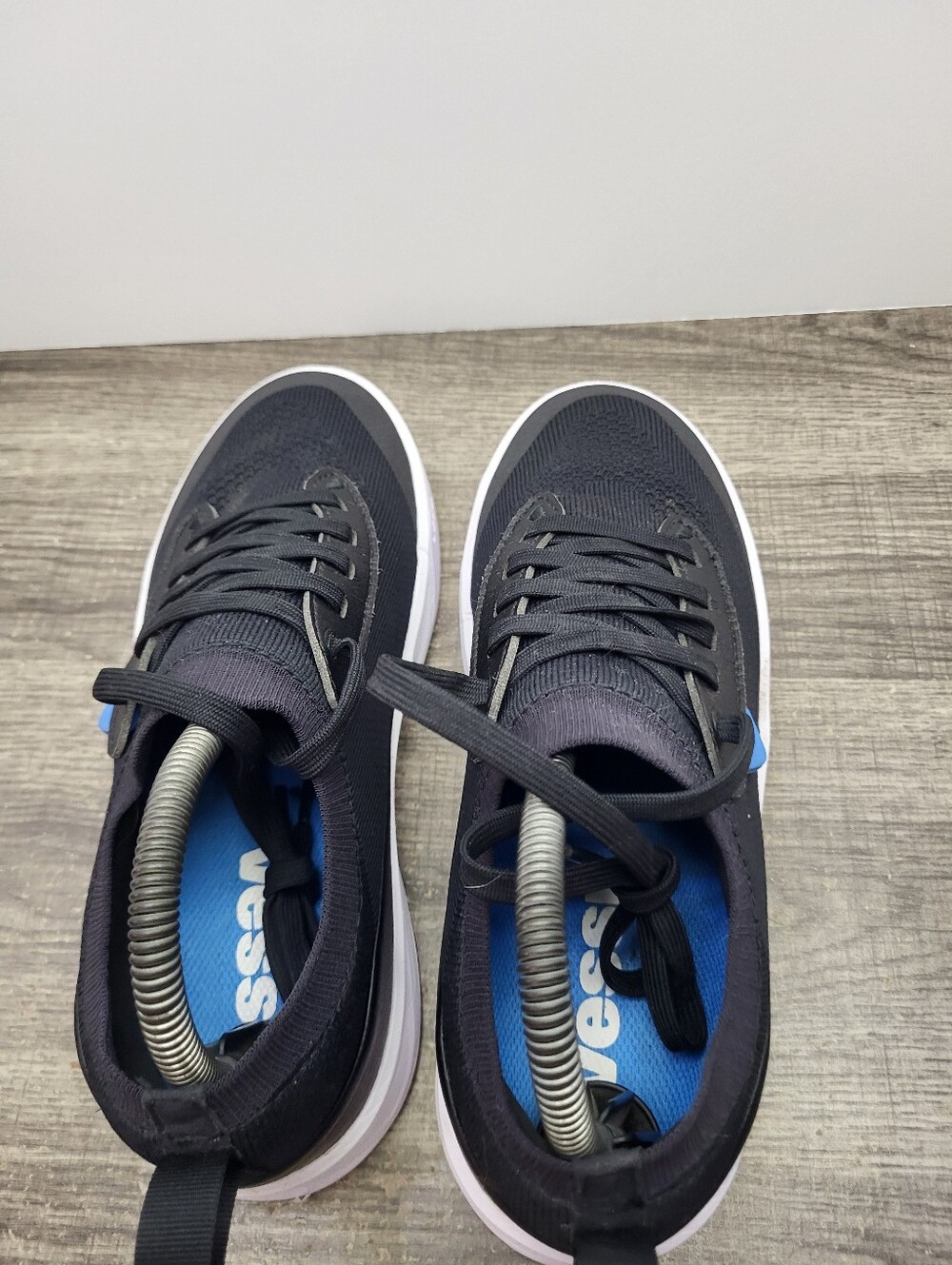 Vessi Womens Weekend Neo Sneakers Size 8 Waterproof Black Knit Casual Shoes - Picture 6 of 10